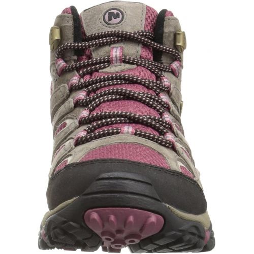  Merrell Womens Moab 2 Mid Waterproof Hiking Boot, Boulder/Blush, 12 M US