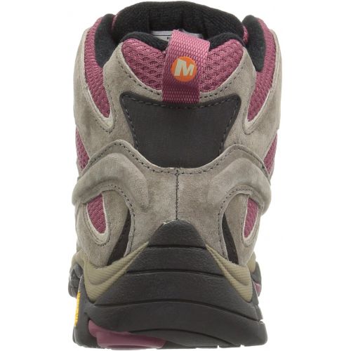  Merrell Womens Moab 2 Mid Waterproof Hiking Boot, Boulder/Blush, 12 M US