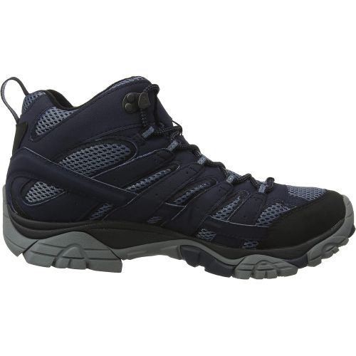  Merrell Mens High Rise Hiking Boots, Blue Navy, 7.5