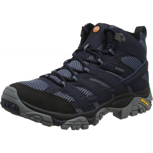  Merrell Mens High Rise Hiking Boots, Blue Navy, 7.5