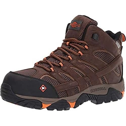  Merrell Mens Moab Vertex Mid Waterproof Composite Toe Shoes Hiking