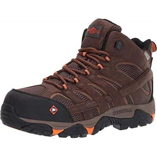  Merrell Mens Moab Vertex Mid Waterproof Composite Toe Shoes Hiking