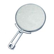 Merry Made in Japan 1X & 5X Magnifying Hand/Stand Mirror, diameter 5.82 Inch, Silver