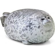 MerryXD Chubby Blob Seal Pillow,Stuffed Cotton Plush Animal Toy Cute Ocean Small(13 in)