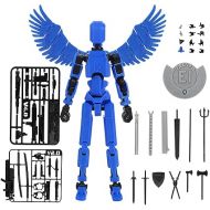 MerryXD Titan 13 Action Figure,Assembly Completed Dummy 13 Action Figure Lucky 13 Action Figure T13 Action Figure 3D Printed Multi-Jointed Movable, Nova 13 Action Figure Toy Blue