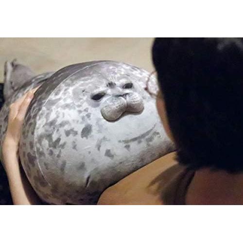  [아마존베스트]MerryXD Chubby Blob Seal Pillow,Stuffed Cotton Plush Animal Toy Cute Ocean Small(13 in)