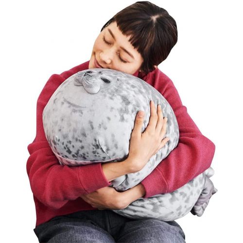  [아마존베스트]MerryXD Chubby Blob Seal Pillow,Stuffed Cotton Plush Animal Toy Cute Ocean Small(13 in)