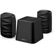 [아마존베스트]Meshforce M3 Suite Whole Home WiFi System (1 WiFi Point + 2 WiFi Dots) - Dual Band Mesh WiFi Router Replacement with Flexible Wall Plug Extender - Covers Up to 5+ Rooms (Midnight B