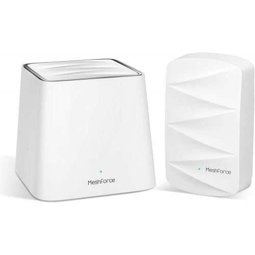  [아마존베스트]MeshForce Whole Home Mesh WiFi System M3 Suite (1 WiFi Point + 1 WiFi Dot) - Dual Band WiFi System Router Replacement and Wall Plug Extenders-High Performance Wireless Coverage for