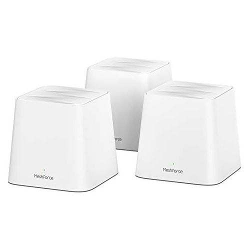  MeshForce Whole Home Mesh WiFi System (3 Pack), Dual Band AC1200 Router Replacement for Seamless and High Performance Wireless Coverage up to 6+ Bedrooms