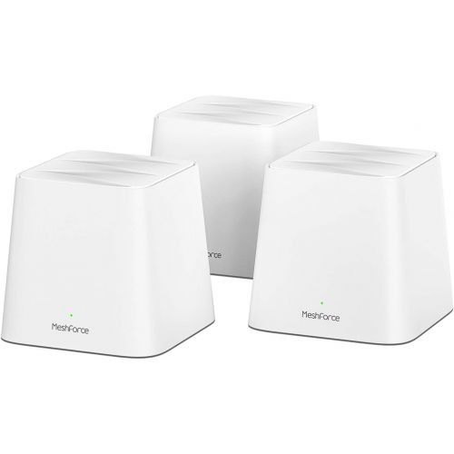  MeshForce Whole Home Mesh WiFi System (3 Pack), Dual Band AC1200 Router Replacement for Seamless and High Performance Wireless Coverage up to 6+ Bedrooms