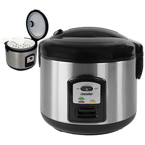  [아마존베스트]Mesko Rice Cooker | 1.5 Litres | 1000 Watt | Multi Cooker | Rice Cooker | Steamer | Stainless Steel Pressure Cooker | Rice Cooking Pot | Keep Warm Function | Automatic Shut-Off Function