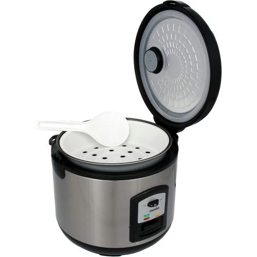  [아마존베스트]Mesko Rice Cooker | 1.5 Litres | 1000 Watt | Multi Cooker | Rice Cooker | Steamer | Stainless Steel Pressure Cooker | Rice Cooking Pot | Keep Warm Function | Automatic Shut-Off Function