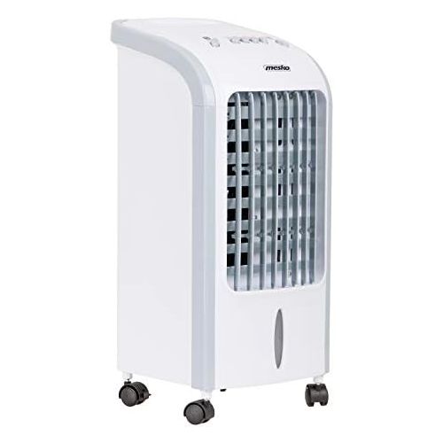  [아마존베스트]Mesko MS7914 Air Cooler Fan Humidifier 3 in 1 Efficient Consumption 75 W Portable 3 Power Levels 4 Litres White/Grey