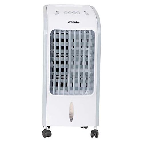  [아마존베스트]Mesko MS7914 Air Cooler Fan Humidifier 3 in 1 Efficient Consumption 75 W Portable 3 Power Levels 4 Litres White/Grey