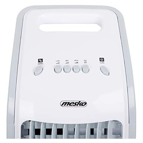  [아마존베스트]Mesko MS7914 Air Cooler Fan Humidifier 3 in 1 Efficient Consumption 75 W Portable 3 Power Levels 4 Litres White/Grey