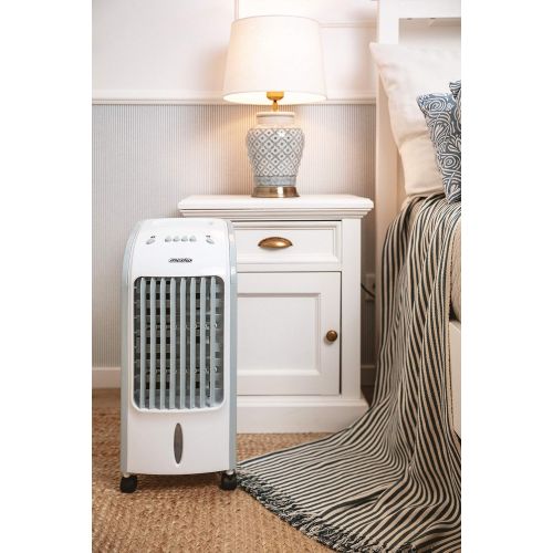  [아마존베스트]Mesko MS7914 Air Cooler Fan Humidifier 3 in 1 Efficient Consumption 75 W Portable 3 Power Levels 4 Litres White/Grey