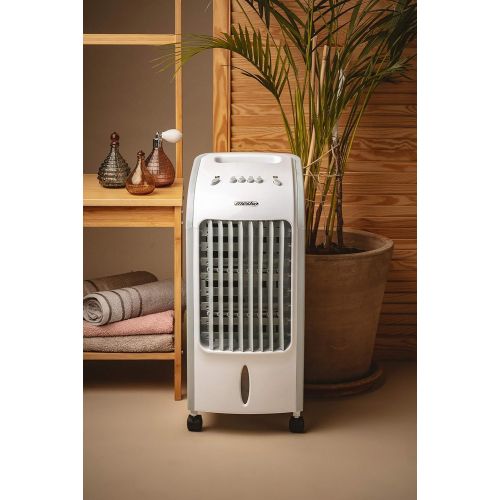  [아마존베스트]Mesko MS7914 Air Cooler Fan Humidifier 3 in 1 Efficient Consumption 75 W Portable 3 Power Levels 4 Litres White/Grey