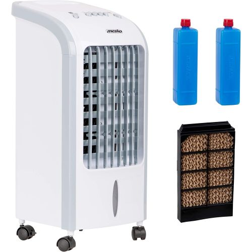  [아마존베스트]Mesko MS7914 Air Cooler Fan Humidifier 3 in 1 Efficient Consumption 75 W Portable 3 Power Levels 4 Litres White/Grey