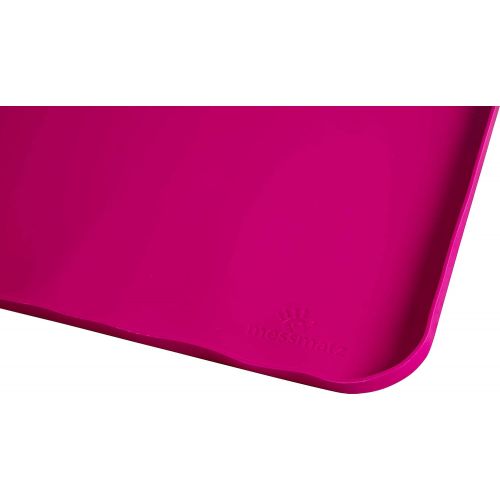  MessMatz PlaSmart Messmatz Silicone Mat for Crafts, Snacks, Playtime (24 x 18) (Pink)