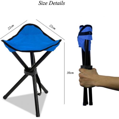  [아마존베스트]Messar Folding Tripod Stool, Portable Stable Travel Chair Tri-Leg Stool for Outdoor Travel Camping Fishing Hiking Mountaineering Gardening - Mini Size