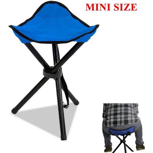  [아마존베스트]Messar Folding Tripod Stool, Portable Stable Travel Chair Tri-Leg Stool for Outdoor Travel Camping Fishing Hiking Mountaineering Gardening - Mini Size