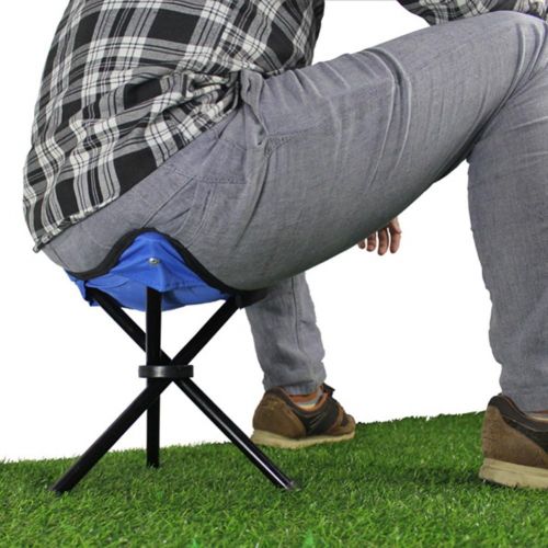  [아마존베스트]Messar Folding Tripod Stool, Portable Stable Travel Chair Tri-Leg Stool for Outdoor Travel Camping Fishing Hiking Mountaineering Gardening - Mini Size