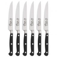 Messermeister Meridian Elite Fine Edge Stainless Steel 4.5 Inch Steak Knife, Set of 6