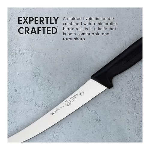  Messermeister Pro Series 8” Breaking Knife - German X50 Stainless Steel & NSF-Approved PolyFibre Handle - 15-Degree Edge, Rust Resistant & Easy to Maintain - Made in Portugal