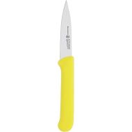 Messermeister Petite Messer 3” Spear Point Parer with Matching Sheath, Yellow - German 1.4116 Stainless Steel & Ergonomic Handle - Lightweight, Rust Resistant & Easy to Maintain