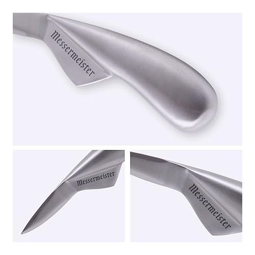  Messermeister 6.5-Inch Oyster Knife - Surgical Stainless Steel & “Thumb Fin” Grip - Safe, Efficient & Easy to Clean