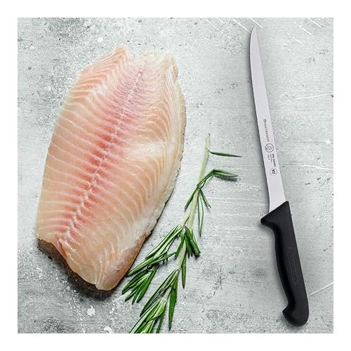  Messermeister Pro Series 8” Flexible Fillet Knife - German X50 Stainless Steel & NSF-Approved PolyFibre Handle - 15-Degree Edge, Rust Resistant & Easy to Maintain - Made in Portugal