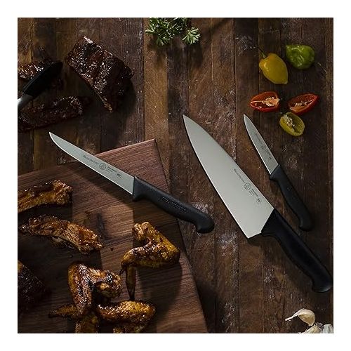  Messermeister Pro Series 6” Stiff Boning Knife - German X50 Stainless Steel & NSF-Approved PolyFibre Handle - 15-Degree Edge, Rust Resistant & Easy to Maintain - Made in Portugal