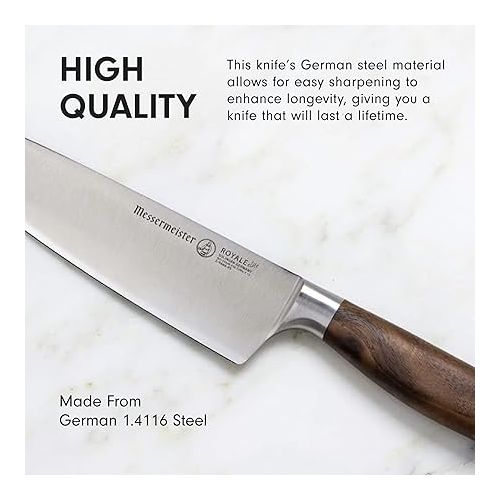  Messermeister Royale Elite 11-Piece Next Level Block Set - Includes 6 Speciality Knives, 4 Steak Knives & Knife Block