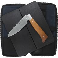 Messermeister Adventure Chef 3-Piece Basecamp Set - Includes Folding 6” Chef’s Knife, Folding TPE Cutting Board & Waxed Canvas Case