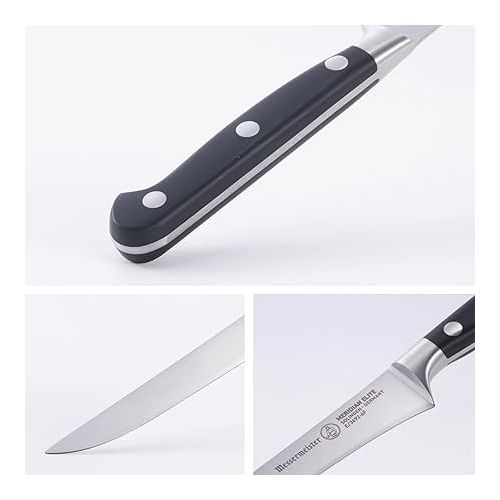  Messermeister Meridian Elite 6” Flexible Boning Knife - Fine German Steel Alloy Blade - Rust Resistant & Easy to Maintain