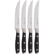 Messermeister Avanta 5” Fine Edge Steak Knife Set - German X50 Stainless Steel - Rust Resistant & Easy to Maintain - Includes 4 Steak Knives