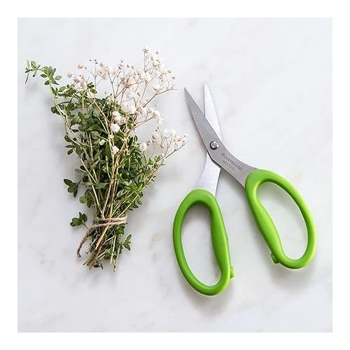  Messermeister 6-Inch Culinary Scissors, Green - All-Purpose Kitchen Scissors - 2Cr13 Stainless Steel & Nylon Slip-Resistant Handles