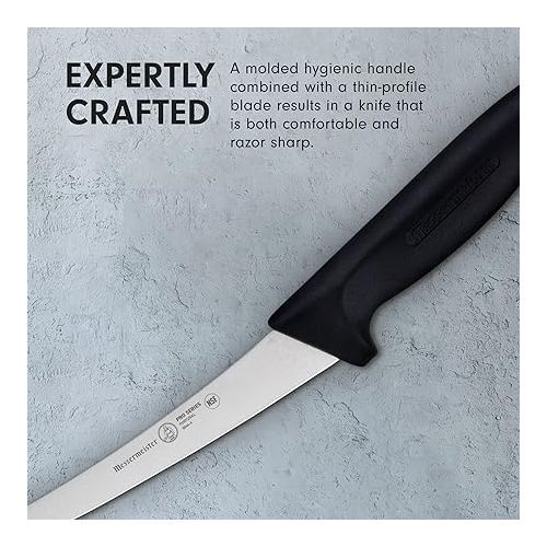  Messermeister Pro Series 6” Flexible Curved Boning Knife - German X50 Stainless Steel & NSF-Approved PolyFibre Handle - 15-Degree Edge, Rust Resistant & Easy to Maintain - Made in Portugal