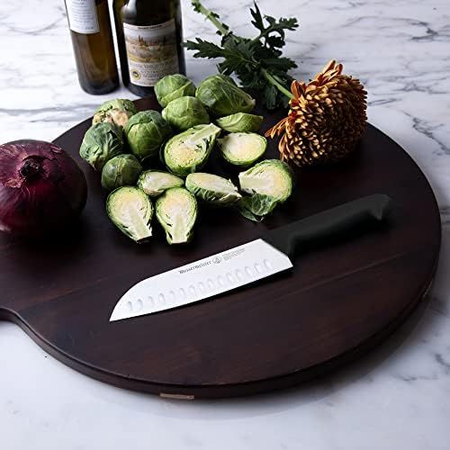  [아마존베스트]Messermeister Four Seasons Kullenschliff Santoku Knife, 7-Inch