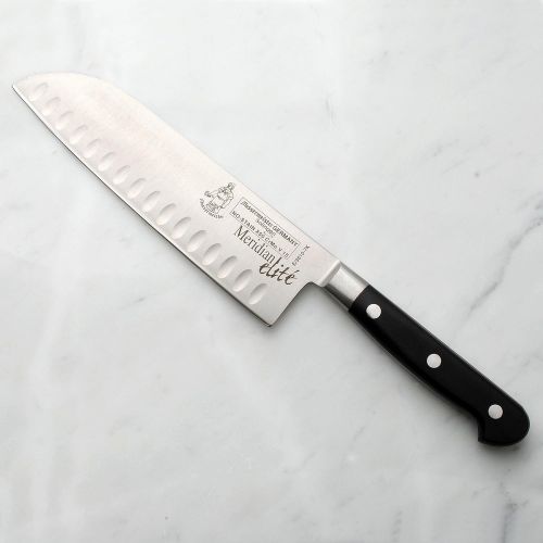  Messermeister Meridan Elite Kullenschliff Santoku Knife, 7-Inch