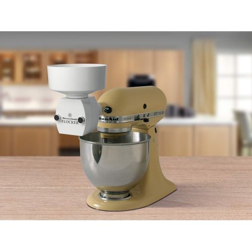  Messerschmidt Getreidemuehlen Messerschmidt 57611 Flockenquetsche fuer KitchenAid Artisan