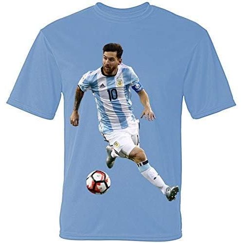  Messina Wear Lionel Messi Argentina Lightweight Breathable Jersey Kids T-Shirt Gift Set Youth Sizes Soccer Backpack Gift Packaging