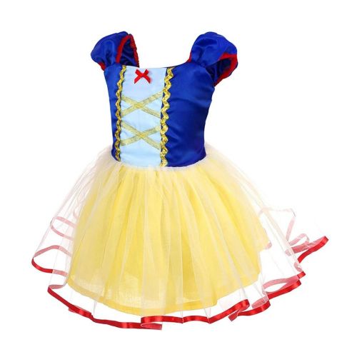  MetCuento Little Girl Princess Dresses Rapunzel Snow White Elsa Anna Little Mermaid Costume Party Halloween Outfit