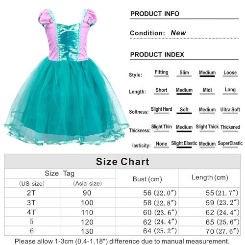  MetCuento Snow White Dress for Girls Toddler Dress Up Fancy Party Fairy Tales Halloween Costume Cosplay Birthday Outfits