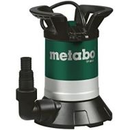 Metabo 250660000 Klarwasser Tauchpumpe TP 6600 | + Winkelanschlussstueck mit Multiadapter | Gehause Kunststoff / berlastschutz / Tragegriff (250 W / F.menge 6600 l/h / Druck: 0.6 b
