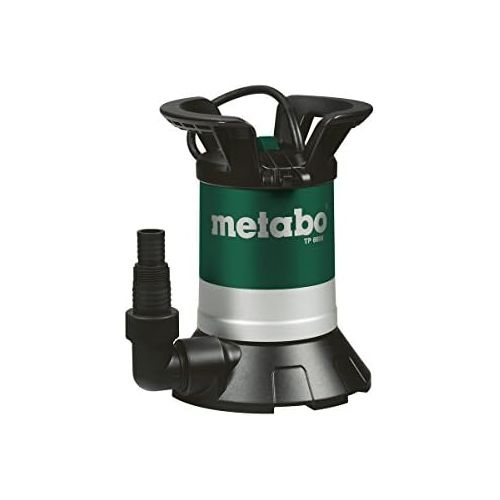  Metabo 250660000 Klarwasser Tauchpumpe TP 6600 | + Winkelanschlussstueck mit Multiadapter | Gehause Kunststoff / berlastschutz / Tragegriff (250 W / F.menge 6600 l/h / Druck: 0.6 b