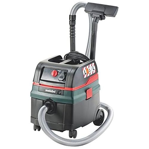  Metabo ASR25LSC/2 ASR 25 L SC Allzweck-Staubsauger (220-240 V / 50-60 Hz) Pappkarton Mit elektromagnetischem Schuetteln, 1400 W, Schwarz, Gruen