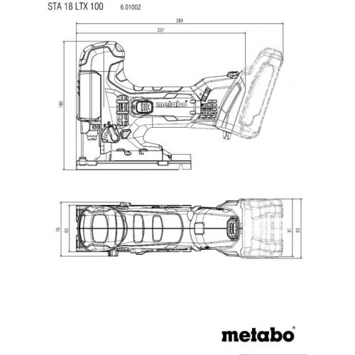  Metabo?- 18V Variable Speed Jig Saw w/Barrel Grip Bare (601002890 18 LTX 100 Bare), Woodworking