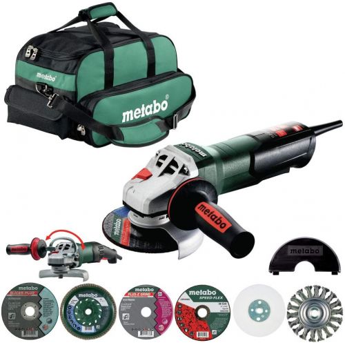  Metabo US3005 11 Amp 4.5 in. / 5 in. Corded Angle Grinder with Non-locking Paddle Switch System Kit
